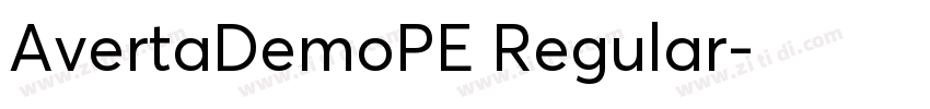 AvertaDemoPE Regular字体转换